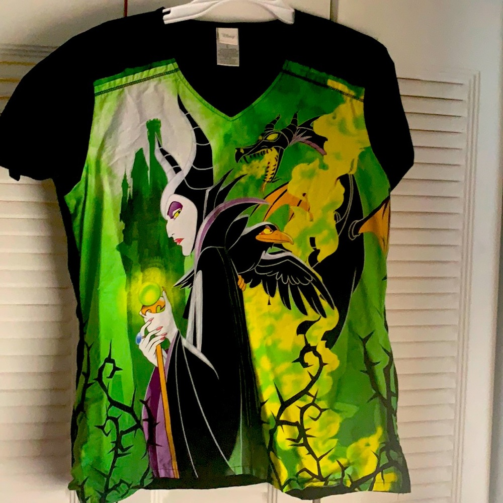 Disney Maleficent Scrub top